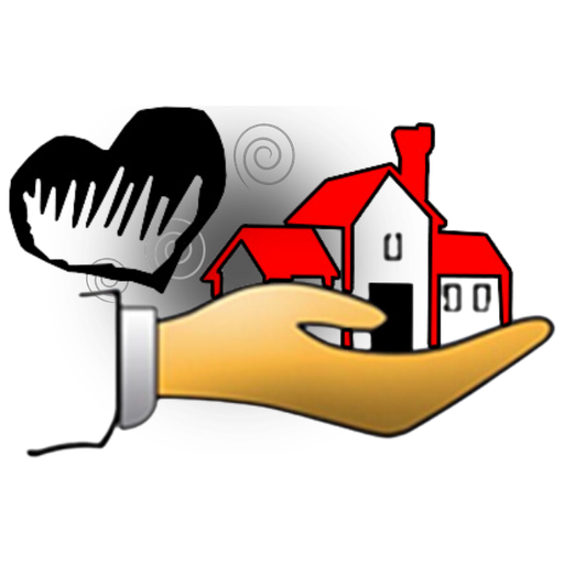 Expressions of Life icon: heart and house held in an open hand